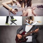Guitar Foot Rest Stool Height Adjustable Footstool Excellent Stabilitywithrubber