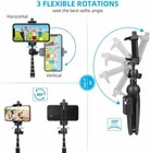 Selfie Stick Tripod 40  Bluetooth Remote Portable For Iphone And Android Phones