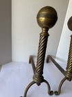 Vintage Brass Andirons