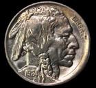 1924 5c Buffalo Nickel- Choice Gem Bu   Machine Wrap Dmg Details  -157