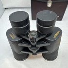 Minolta Standard Mk 7x50 7 8   Binoculars Burgundy Case Cloth Multi-coated Japan