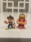 Vintage Street Fighter Chun-li   Ken Figures Keychain Capcom Game Anime Japan