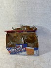 Bud Ice Beer Glass Mugs Set Of 4 17oz Indiana Glass 1998 Barware 012 263