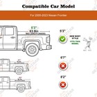 5ft 3-fold Hard Tonneau Cover For Nissan Frontier Bed Truck Waterproof 2005-2026