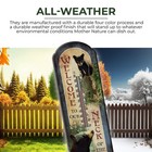 Rivers Edge Products Tin Thermometer  17  X 5  Indoor Or Outdoor Thermometer 