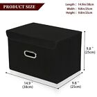 Fabric Storage Cube Bins Foldable Organizer Container Collapsible Basket With Li