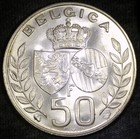 1960 Belgium 50 Francs Unc  j0380 