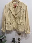 Mossissue Jacket Blazer  Large Pale Soft Hue Of Yellow cream Very Good Condition