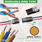 50pcs Double-wire Plug-in Connector With Locking Buckle  Quick-clip Fasteners