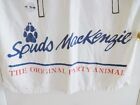 Vtg Spuds Mackenzie Beach Towel Original Party Animal Bud Light Beer White 28x54