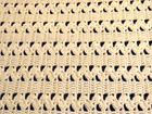 White Frilly Afghan Throw Blanket 60 x40 