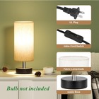 Small Table Lamp For Bedroom - Bedside Lamps For Night Stands   Bulb Not Include