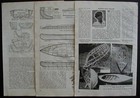 13  Kayak Canoe 1940 How-to Build Plans Wood   Canvas