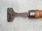 Antique Tailors Wood Handle Buttonhole Chisel Cutter Nice Rare To Find