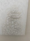 Halmark White Wedding Album Keepsake Vine Detail Wca3230 With Box 8x10 New
