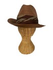 Stetson Vintage Mens Fedora Straw Brown Hat Size 7 Western Havana