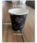 Disposable 7 Oz Paper Coffee Cups 500  1000 Pack White  Black   Water  Hot  Cold