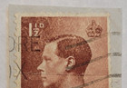 Great Britain Postage   King Edward Viii   1  d Red Stamp   Posted used   1936  1