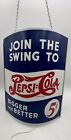 Pepsi Cola String Twine Holder Dispenser Grocery Store Soda Sign Double Dot Read