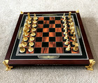 Franklin Mint King Tut Chess Set Tutankhamun 24 Carat Gold Plated Read