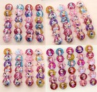 Wholesale 200pcs Mixed Cute Cartoon  Kids Resin Lucite Rings Party Gift Jewelry