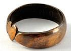 Antique Ww1 Trench Art Copper Sweetheart Ring Made From 1896 British Penny