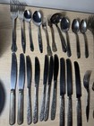 Lot Of Vintage Silverware Mix Lot Silver Plate Steel Star Flowers