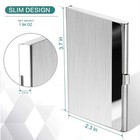 Stainless Steel Card Holder Case Pocket Metal Wallet For Id Credit Business Card