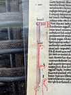 Ca 1250 Medieval Vellum Bible Leaf Proverbs Paris 4 Chapters Scroll Work