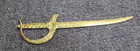 Vintage 7 1 2  Solid Brass Saber Sword Letter Opener