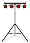 Chauvet Dj 4bar Hex Ils Rgbaw uv Led Wash Lighting System W stand footswitch bag