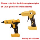 Cordless Hot Melt Glue Gun For Dewalt 20v Li-ion Battery Diy Repairs W 5 Sticks