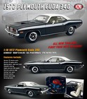 Acme A1806137  1 18 1972 Plymouth Cuda 340  black 