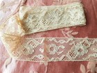 Antique Beautiful French Lace Cotton Trim Intricate Pattern  Dressmaking  Dolls
