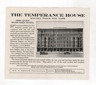 Temperance House Hotel  Travel Brochure Niagara Falls  Ny Street Scene C 1910