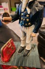 Uncle Sam Vintage Cast Iron Mechanical Coin Bank  Works Well 