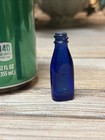 Antique 1920s Cobalt Blue Vicks Drops Sample Miniature Bottle Medical Display
