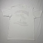 Vintage Basketball Cartoon Shirt Adult Large White Jerzees Made In Usa Rare