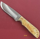 Anza Hand Made Fixed Blade High Carbon Steel Blade Sheep Horn Handle Made In Usa