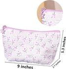58 Pcs Makeup Bag Set preppy Aesthetic Cosmetic Bag with Friendship Bracelets  