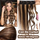 Thick One Piece Clip In 100  Remy Human Hair Extensions 3 4 Full Head Blonde