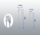 20pcs Large Safety Pins  4inch And 3inch Heavy Duty Safety Pins For Fashion  Sew