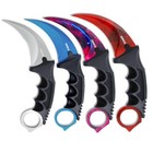 4pcs Tactical Combat Karambit Knife Survival Hunting Bowie Fixed Blade W  Sheath