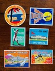 Vintage Reproduction Hotel Luggage Labels   Lot Of 23   Never Used  Peel   Stick