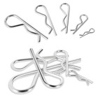 50 Pcs Cotter Pin Assortment Kit Heavy Duty R Clip Hardware Pins 5 Sizes Spring