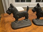 Antique Hubley Cast Iron Scottie Dog  277  Bookends Doorstop Circa 1920 s