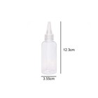Lasenersm 6 Pieces Plastic Squeeze Bottles 2oz Small Transparent