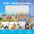Wifi 27000 Btu 3 Zone Ductless Mini Split Air Conditioner 21 Seer2 3 X 12000btu