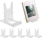 6 Pack Acrylic Book Stands Adjustable Display Holder Clear Easel For Home Office