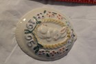 Rare 1995 Easter Rabbit Bunny Limit Ed  Stoneware Harthstone Cookie Mold  5 25 
